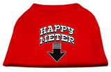 Happy Meter Screen Printed Dog Shirt