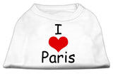 I Love Paris Screen Print Shirts