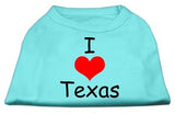 I Love Texas Screen Print Shirts