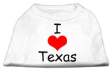 I Love Texas Screen Print Shirts