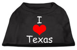 I Love Texas Screen Print Shirts