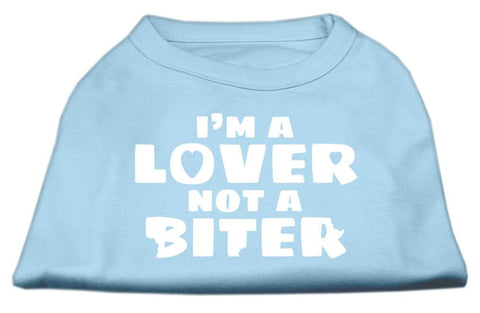 I'm A Lover Not A Biter Screen Printed Dog Shirt