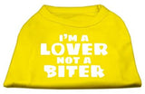 I'm A Lover Not A Biter Screen Printed Dog Shirt