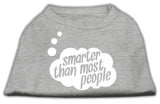 Smarter Then Most People Screen Printed Dog Shirt