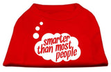 Smarter Then Most People Screen Printed Dog Shirt