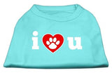 I Love U Screen Print Shirt