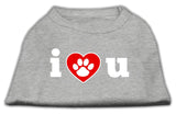 I Love U Screen Print Shirt