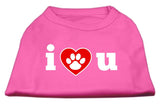 I Love U Screen Print Shirt