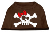 Skull Crossbone Bow Screen Print Shirt