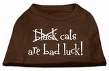 Black Cats Are Bad Luck Screen Print Shirt