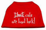 Black Cats Are Bad Luck Screen Print Shirt