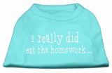 I Really Did Eat The Homework Screen Print Shirt