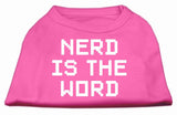 Nerd Is The Word Screen Print Shirt