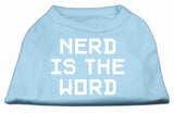 Nerd Is The Word Screen Print Shirt