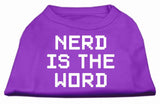 Nerd Is The Word Screen Print Shirt