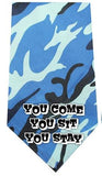 You Come Sit Stay Screen Print Bandana