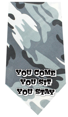 You Come Sit Stay Screen Print Bandana