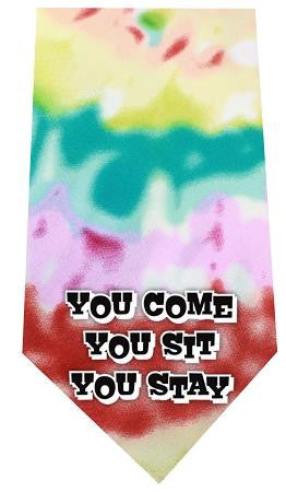 You Come Sit Stay Screen Print Bandana