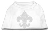 Silver Fleur De Lis Rhinestone Shirts