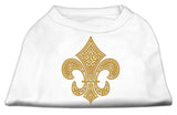 Gold Fleur De Lis Rhinestone Shirts