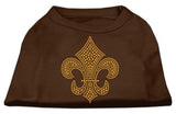 Gold Fleur De Lis Rhinestone Shirts