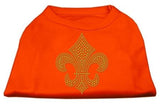 Gold Fleur De Lis Rhinestone Shirts