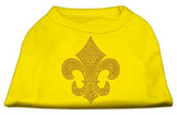 Gold Fleur De Lis Rhinestone Shirts