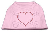 Heart And Crossbones Rhinestone Shirts