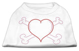 Heart And Crossbones Rhinestone Shirts