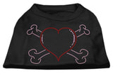 Heart And Crossbones Rhinestone Shirts