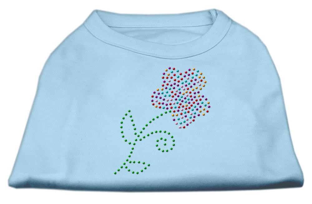 Multi-colored Flower Rhinestone Shirt