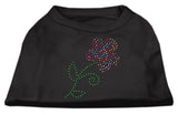 Multi-colored Flower Rhinestone Shirt