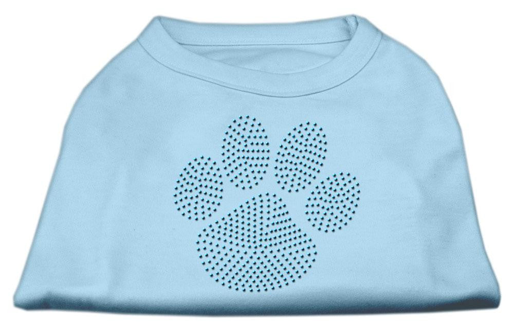 Blue Paw Rhinestud Shirt