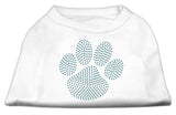 Blue Paw Rhinestud Shirt