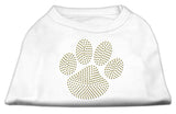 Gold Paw Rhinestud Shirt