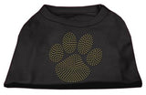 Gold Paw Rhinestud Shirt