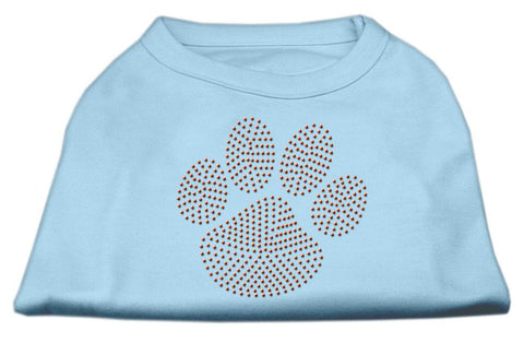 Orange Paw Rhinestud Shirts