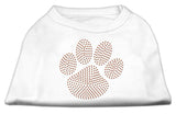 Orange Paw Rhinestud Shirts