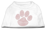 Red Paw Rhinestud Shirts