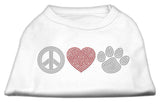 Peace Love And Paw Rhinestone Shirt