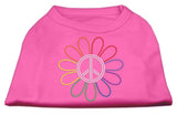 Rhinestone Rainbow Flower Peace Sign Shirts