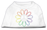 Rhinestone Rainbow Flower Peace Sign Shirts