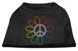 Rhinestone Rainbow Flower Peace Sign Shirts