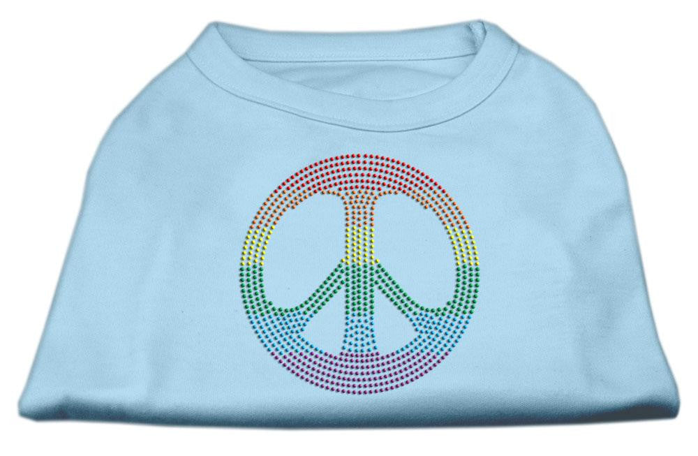 Rhinestone Rainbow Peace Sign Shirts