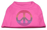 Rhinestone Rainbow Peace Sign Shirts