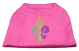 Mardi Gras Fleur De Lis Rhinestone Dog Shirt