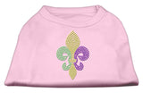 Mardi Gras Fleur De Lis Rhinestone Dog Shirt