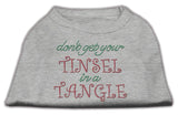 Tinsel In A Tangle Rhinestone Dog Shirt