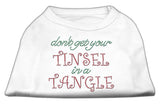 Tinsel In A Tangle Rhinestone Dog Shirt