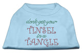 Tinsel In A Tangle Rhinestone Dog Shirt